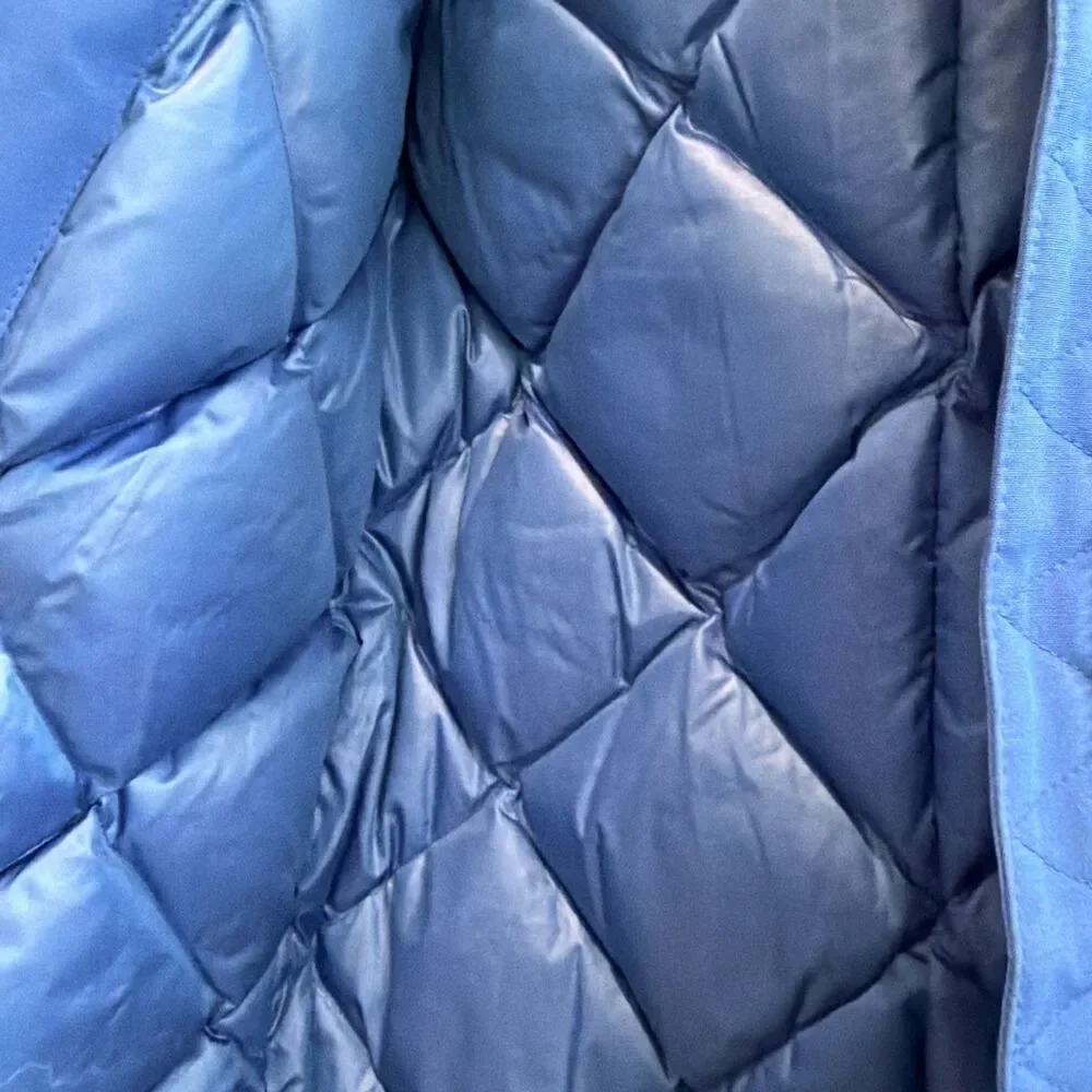 Gap Kids Girl Cold Control Ultra Max Down Parka Coat Blue Size Lg